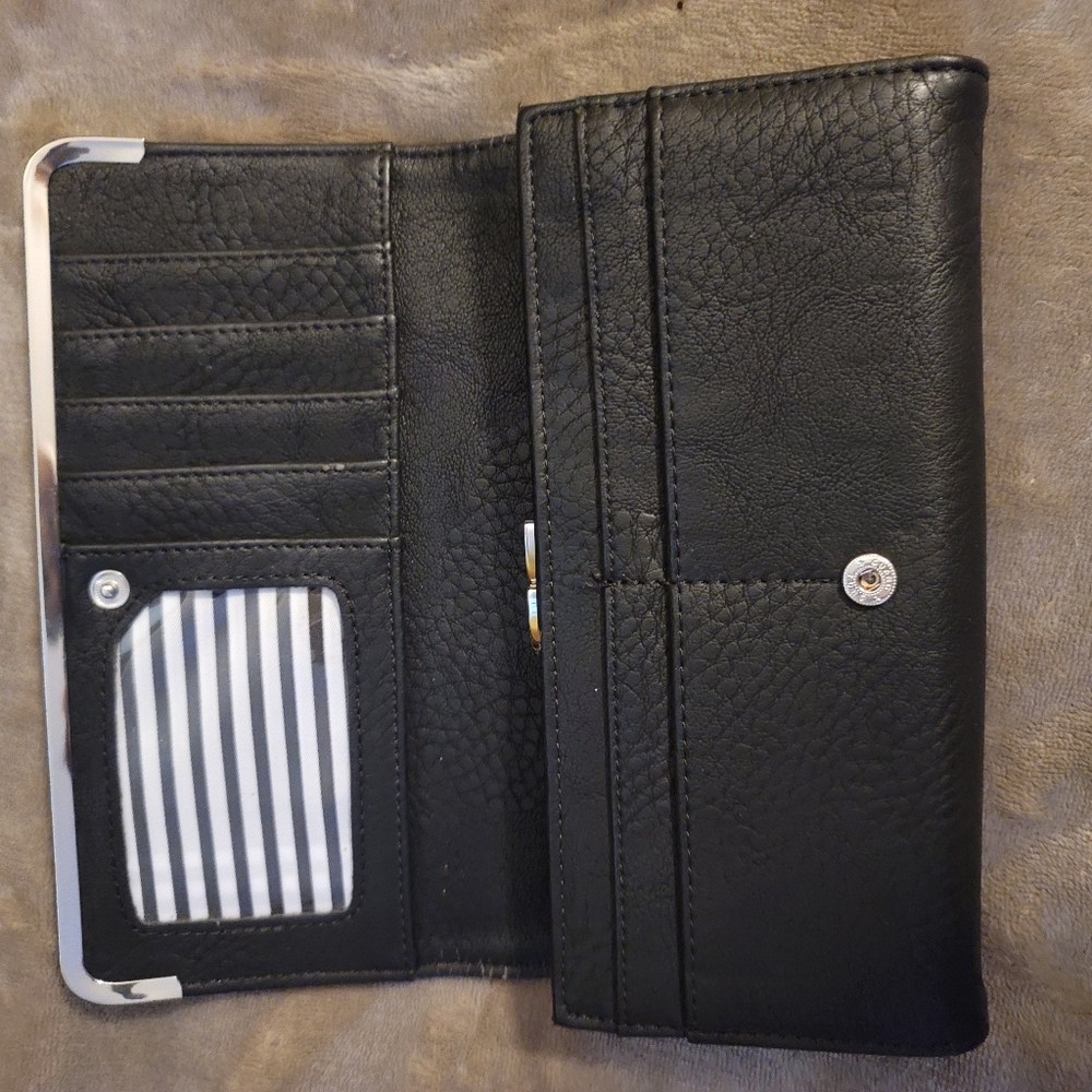 Unknown Source Black With Silver Hardware Wallet. - image 4